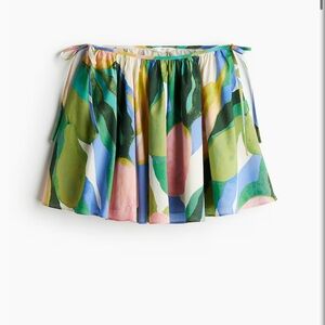 H&M | Colorful Abstract Print Women's Skirt circle skater style